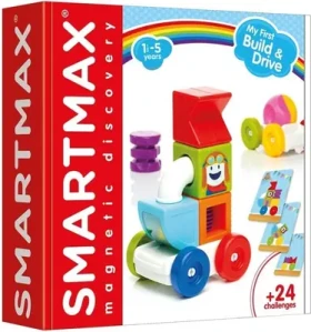 SMARTMAX Magnetická stavebnica Moji prvé Build Drive 10 dielikov