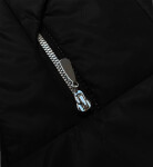 Čierno-oranžová voľne padnúca bunda s odnímateľnou kapucňou Vaston (SJ218-036#) odstíny černé L (40)