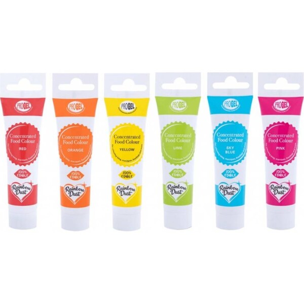 Sada gélových farieb Rainbow Dust 6x25g - Rainbow Dust - Rainbow Dust
