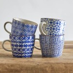 Bloomingville Keramický hrnček Karine Blue 300 ml Varianta D
