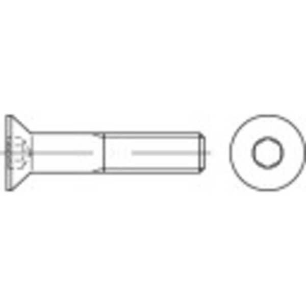 TOOLCRAFT 148975 zápustné skrutky M16 180 mm vnútorný šesťhran ocel 25 ks; 148975