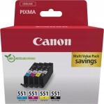 Canon Canon Cartridges | CLI-551 BK/C/M/Y Multipack | Ink | Black, yellow, cyan, magenta