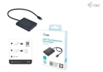I-TEC USB-C Dual 4K/60Hz DP Video adaptér / Redukcia / 2× DisplayPort / 4K 60Hz / 8K 30Hz / USB-C (C31DUAL4K60DP)