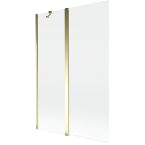 MEXEN - MIST vaňová zástena 120x150 cm 6mm f+s, zlatá, číra 8A9-120-011-50-00