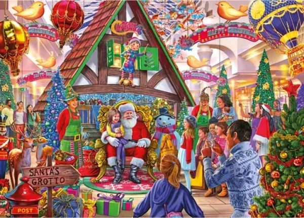 GIBSONS Puzzle Navštívte Santu