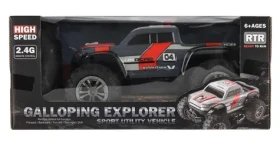 TEDDIES RC auto Pick- UP terénne šedo-červená
