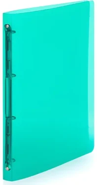KARTON P+P Zložka transparentná zelená / Krúžkové dosky / A4 / 4 krúžky / chrbát 2 cm (PK2145)