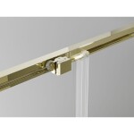 MEXEN - Exo dvojité posuvné sprchové dvere 160, transparent, zlatá 8152-160-000-50-00