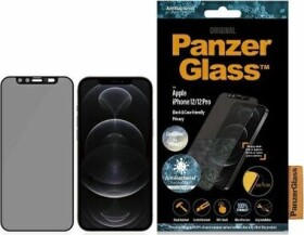 PanzerGlass Tvrdené sklo Privacy Case Friendly CamSlider AB pre iPhone 12/12 Pro, čierna (5711724127144)