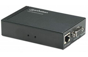 Manhattan VGA Cat5 Extender / sada vysielací + prijímací modul UTP + audio (177344-MA)