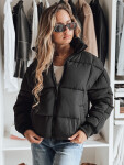 Dámska krátka zimná prešívaná bunda VIBEGIRL black FashionStreet TY4948 L