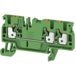 Weidmüller 1521870000 priechodná svorka 5.1 mm pružinová svorka zelená 100 ks; 1521870000