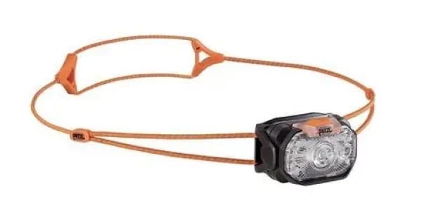 Petzl SWIFT LT čierno-oranžová / Čelovka / 380 lm / USB-C / IPX4 / 43 g (E102AB00)