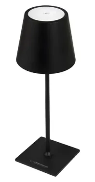 Esperanza ELD119K čierna / LED stolná lampa / 3W / 200lm / 4000K / 3 režimy / USB-C (ELD119K)