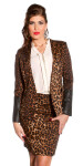 Sexy KouCla blazer fitted in animal print