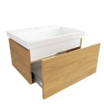Kúpeľňová skrinka s umývadlom SAT Feel 60x30x46 cm medový dub mat SATFEEL60DMU4 SATFEEL60DMU4