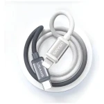 USAMS SJ757 Bicolor čierno-biela / Dátový kábel / USB-C - Lightning / PD 30W / 1,2 m / opletený (SJ757USB01)