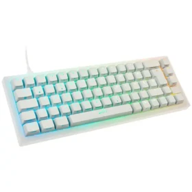 XTRFY K5 biela / herná klávesnica / mechanická / spínače Kailh Red / TKL / RGB / USB-C / 2m (K5-RGB-CPT-TPWHITE-R-GER)
