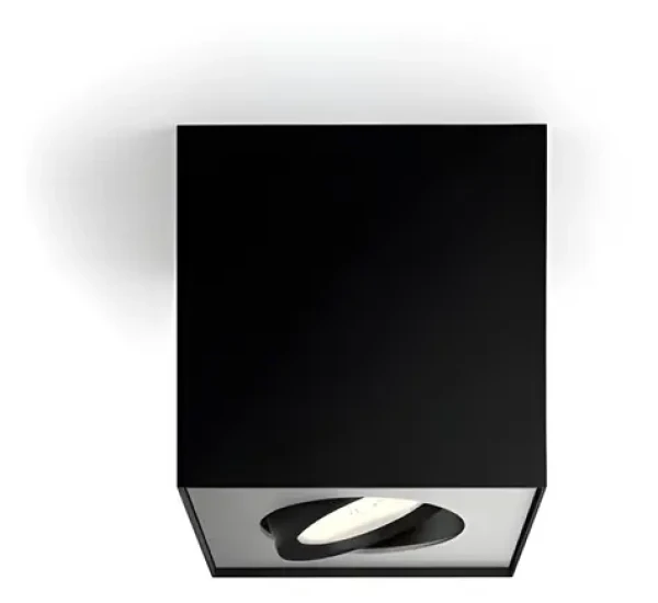 Philips Box 4,5W čierna / LED stropné bodové svietidlo / 500lm / 2200-2700K / IP20 (SKL000266926)