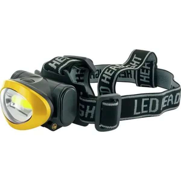 Schwaiger WLED40 511 čierna/žltá / Čelovka / COB LED / 120 lm / IPX4 (WLED40511)