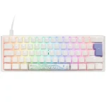 Ducky One 3 Classic Mini Cherry MX-Speed-Silver biela / herná klávesnica / podsvietená / mechanická / drôtová USB-C / DE (DKON2161ST-PDEPDPWWWSC1)