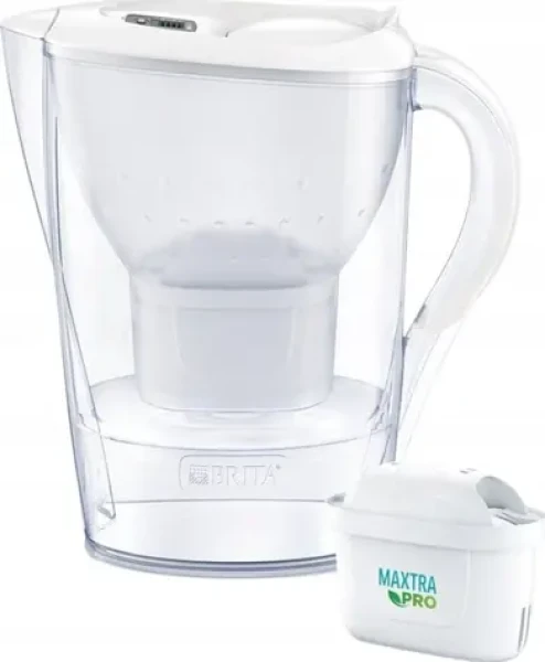 Brita Marella biela + 1x filter Maxtra Pro / Filtračná kanvica / 2,4 l / 150 l filtrácia (1052789)