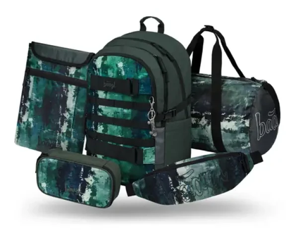 BAAGL SET 5 Skate Forest: batoh, peračník, športová taška, ľadvinka, obal na notebook (A-36548)