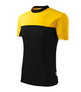 Tričko Colormix unisex žlté 2XL