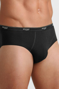 Pánske slipy men Basic Midi - Sloggi černá (0004) 006