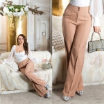 Sexy Koucla Highwaist Wide Leg Pants white L