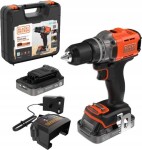 Black&Decker Black&Decker Akku-Bohrschrauber 18V 2x2Ah.2G.Kof BCD382D2XK