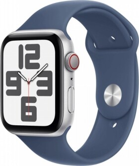 Apple Watch SE GPS 44mm Silver Alu Sport M/L Modrý (MXGQ3QF/A)