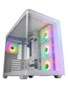 Fortron FSP M580-WA biela / Skriňa / Midi Tower / ATX bez zdroja / 4X ARGB / priehľadná bočnica (POC0000255)