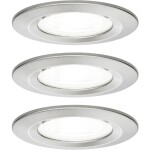 Paulmann 92979 LED vstavané svetlo sada 3 ks LED GU10 19.5 W železo (kartáčovamé); 92979