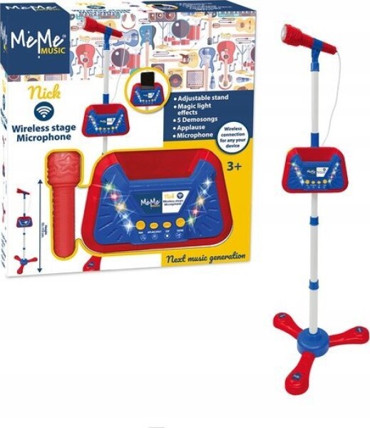 Meme MEME BEZPRZEWODOWY MIKROFON SCENICZNY Z EFEKTAMI ŚWIETLNYMI