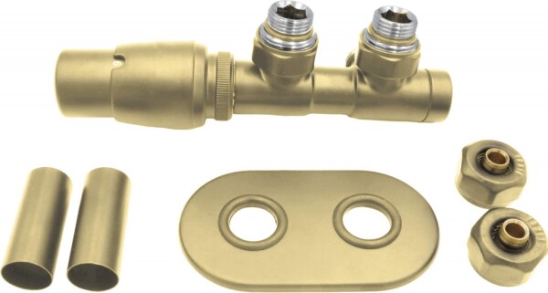 DEANTE - Mosadz, EPDM termostatický ventil pre kúpeľňový radiátor - ľavý AGI_RZL1