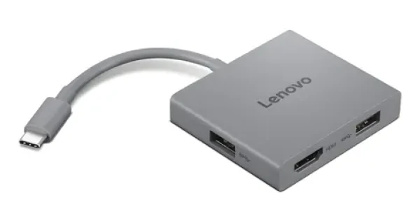 Lenovo USB-C Travel Hub Gen 2 čierna / USB-C hub / 4v1 / 1x HDMI / 2x USB-A / 60 Hz (GX91R64790)