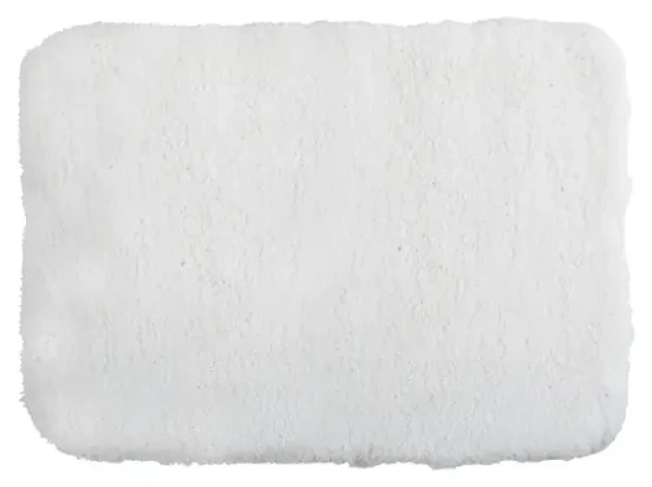 MSV MICROFIBER biela / Kúpeľňová predložka / 50 x 70 cm / polyester / protišmyková
