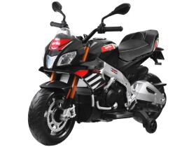 Mamido Detská elektrická motorka Aprilia Tuono V4 čierna
