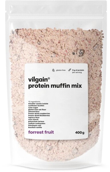 Vilgain Protein Muffin Mix – 3× lesné ovocie 400 g