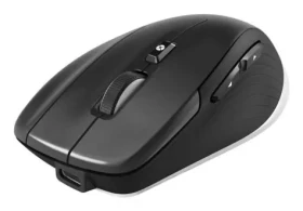 3Dconnexion CadMouse Compact Wireless čierna/strieborná / Bezdrôtová optická myš pre CAD / 7200 DPI / Bluetooth / 2.4 GHz (3DX-700118)