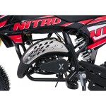 Mamido Detská benzínová motorka RamiGO NITRO 60CC červená