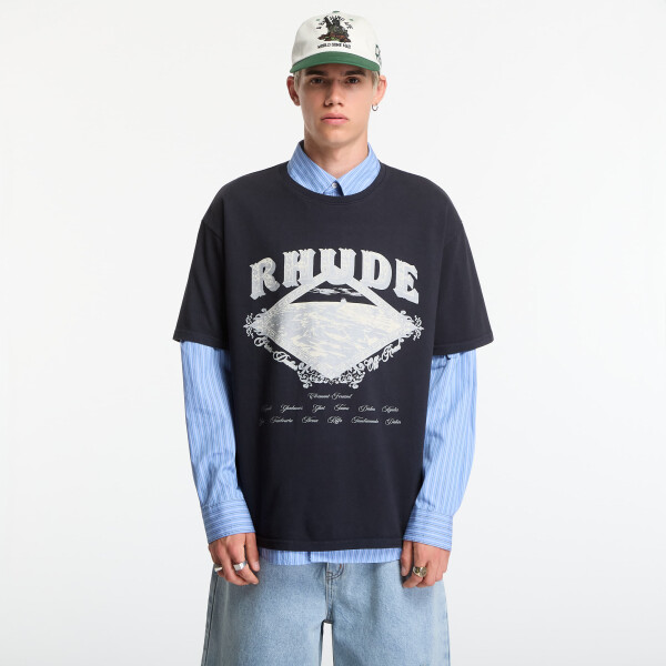 Tričko Rhude Dakar Convoy Tee Vintage Black/ Silver L