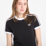 Tričko adidas 3 Stripes Slim T-Shirt Black/ White XS