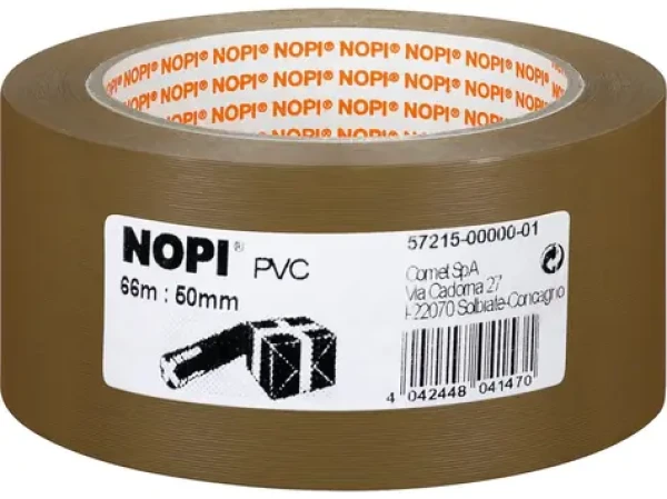 Tesa NOPI Pack hnedá / Lepiaca páska / PVC / 66 m / 50 mm (57215-00000-01)