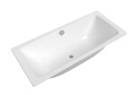 Obdĺžniková vaňa SAT Feel 170x75 cm smaltovaná oceľ ľavá aj pravá SATVFEEL170DUO SATVFEEL170DUO