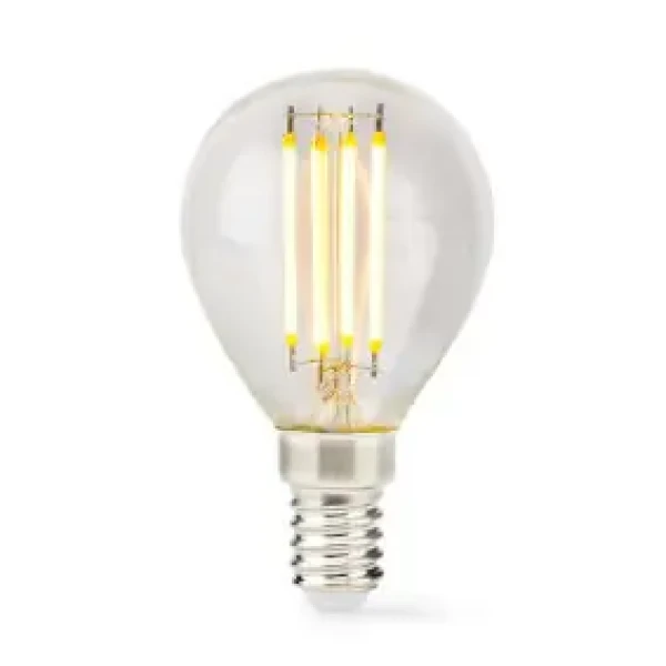 Nedis LED žiarovka E14 / G45 / 4.5 W / 470 lm / 2700 K / Stmievateľné / Teplá biela / Retro štýl / 1 ks (LBFE14G452)