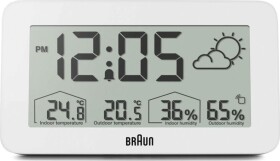 Braun Braun BC 13 W DCF Digital Weather Station white