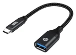 Conceptronic Adaptér USB-C - USB-A čierna / Adaptér / USB 3.2 Gen 2 / 10 Gbit/s / 0,2 m (ABBY18B)