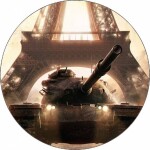 Jedlý papier World of Tank a Eiffelova veža 19,5 cm - Pictu Hap - Pictu Hap